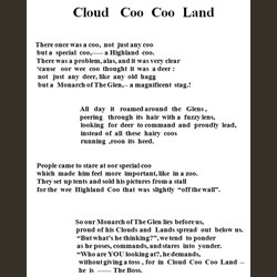 Cloud Coo-Coo Land - Poem